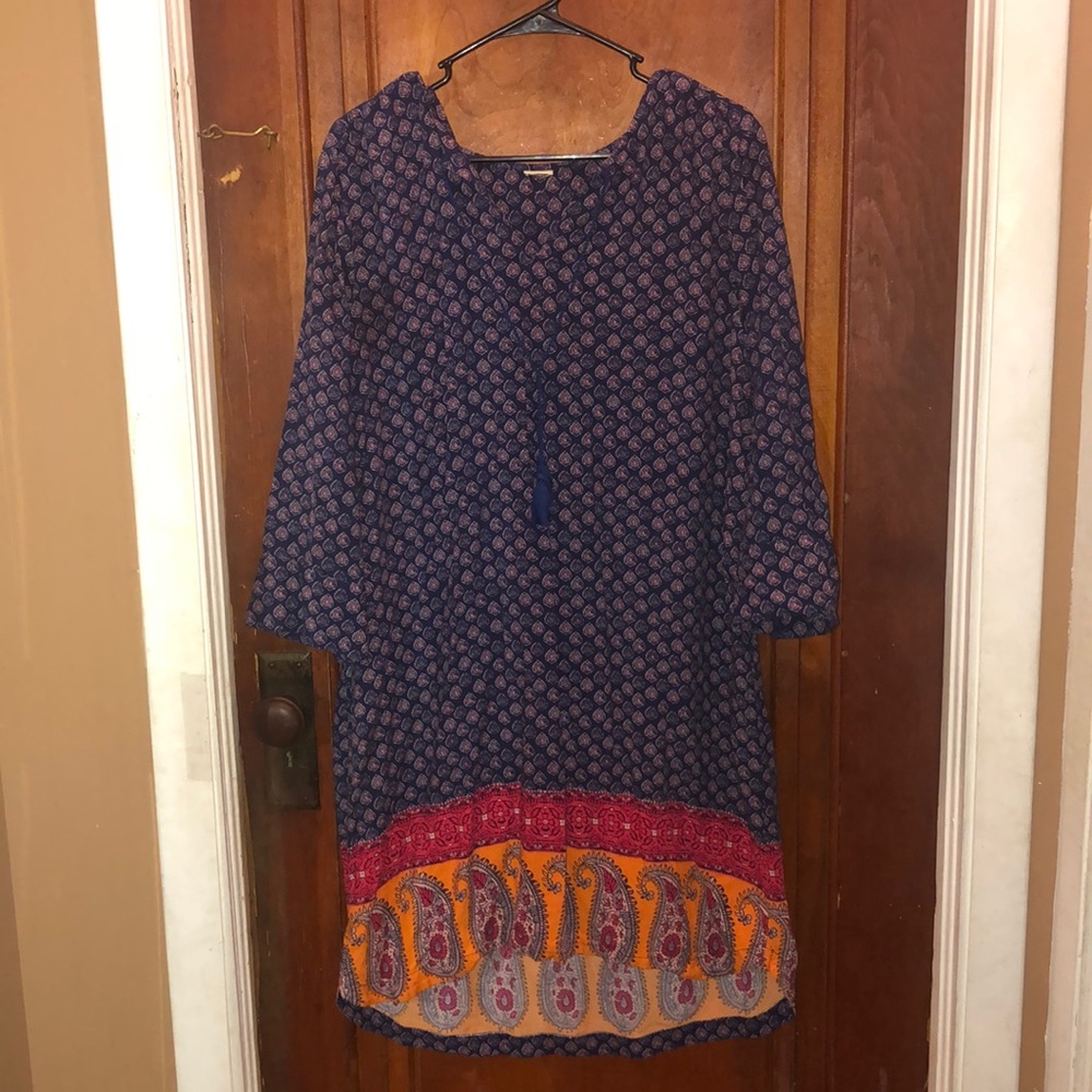 dress with tie belt
